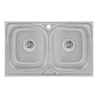 Кухонна мийка Lidz 5080 Decor 0,8 мм (LIDZ5080DEC08)