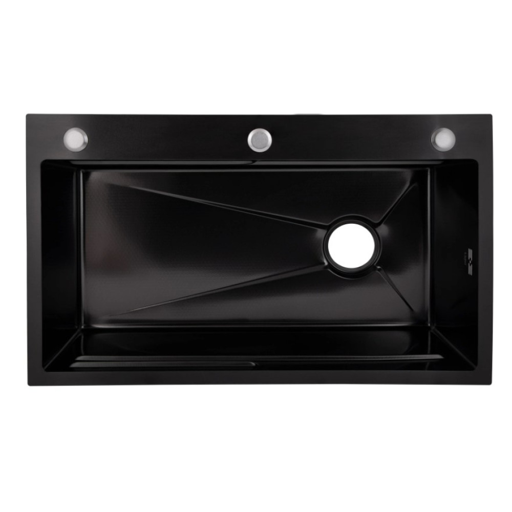 Кухонна мийка інтегрована Lidz Handmade H7545B Decor Black PVD Honeycomb 3,0/1,0 мм LDH7545BDECPVD48373