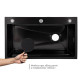 Кухонна мийка інтегрована Lidz Handmade H7545B Decor Black PVD Honeycomb 3,0/1,0 мм LDH7545BDECPVD48373