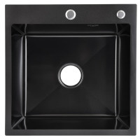 Кухонна мийка інтегрована Lidz Handmade H5050HB Decor Black PVD Honeycomb 2,5/0,5 мм LDH5050BDECPVD48369