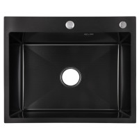 Кухонна мийка інтегрована Lidz Handmade H6050HB Decor Black PVD Honeycomb 2,5/0,5 мм LDH6050BDECPVD48371