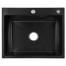 Кухонная мойка встроенная Lidz Handmade H6050HB Decor Black PVD Honeycomb 2,5/0,5 мм LDH6050BDECPVD48371