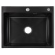 Кухонная мойка встроенная Lidz Handmade H6050HB Decor Black PVD Honeycomb 2,5/0,5 мм LDH6050BDECPVD48371