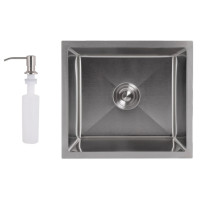 Мойка для кухни встроенная Lidz Handmade H4843 Brushed Steel 3,0/1,0 мм LDH4843BRU49441