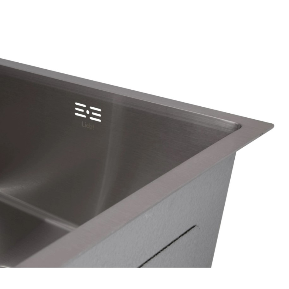 Мийка для кухні інтегрована Lidz Handmade H4843 Brushed Steel 3,0/1,0 мм LDH4843BRU49441