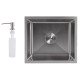 Мийка для кухні інтегрована Lidz Handmade H4843 Brushed Steel 3,0/1,0 мм LDH4843BRU49441