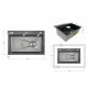 Мийка для кухні інтегрована Lidz Handmade H6845HB Decor Black PVD Honeycomb 3,0/1,0 мм LDH6845HDECBLM49445