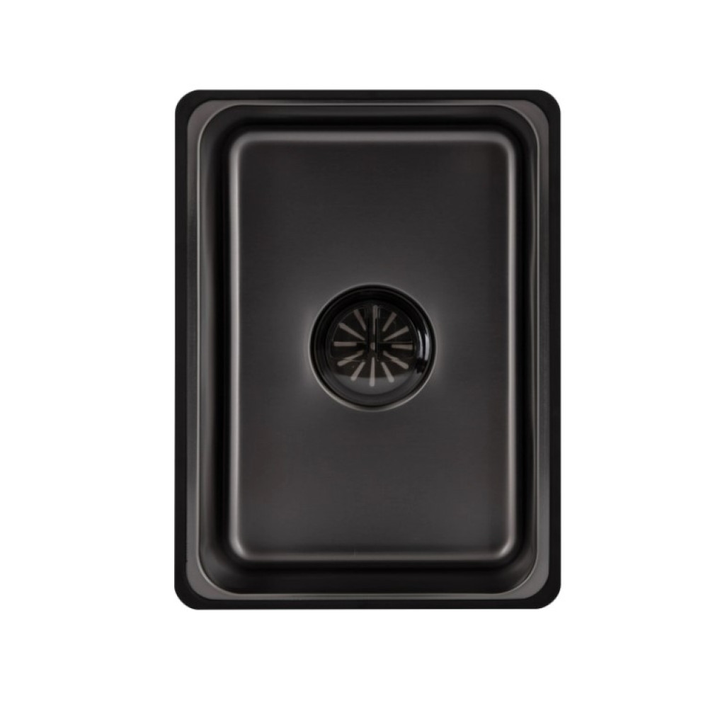 Мийка для кухні інтегрована Lidz Handmade H6845HB Decor Black PVD Honeycomb 3,0/1,0 мм LDH6845HDECBLM49445
