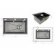 Мийка для кухні інтегрована Lidz Handmade H6845B Brushed Black PVD 3,0/1,0 мм LDH6845BRUBLM49456