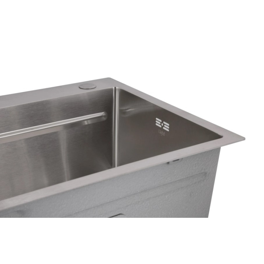 Мийка для кухні інтегрована Lidz Handmade H7545 Brushed Steel 3,0/1,0 мм LDH7545BRU49457