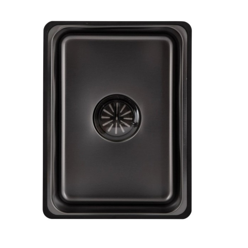 Мойка для кухни встроенная Lidz Handmade H7545B Brushed Black PVD 3,0/1,0 мм LDH7545BRUBLM49458