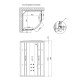 Душовий бокс Lidz Majatek SBM90x90.BLA.HIGH.TR без піддону LMSBM9090BLAHIGHTR2