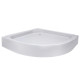 Душевой поддон Lidz Kapielka ST80x80x14, полукруглый LKAST808014