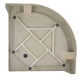 Душевой поддон Lidz Kapielka ST80x80x14, полукруглый LKAST808014