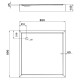 Душевой поддон Lidz Kapielka ST90x90х14, квадратный LKAST909014