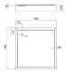 Душевой поддон Lidz Kapielka ST80x80х14, квадратный LKAST808014