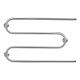 Водяна сушарка для рушників Lidz Snake (CRM) D25х1/2" 500x800