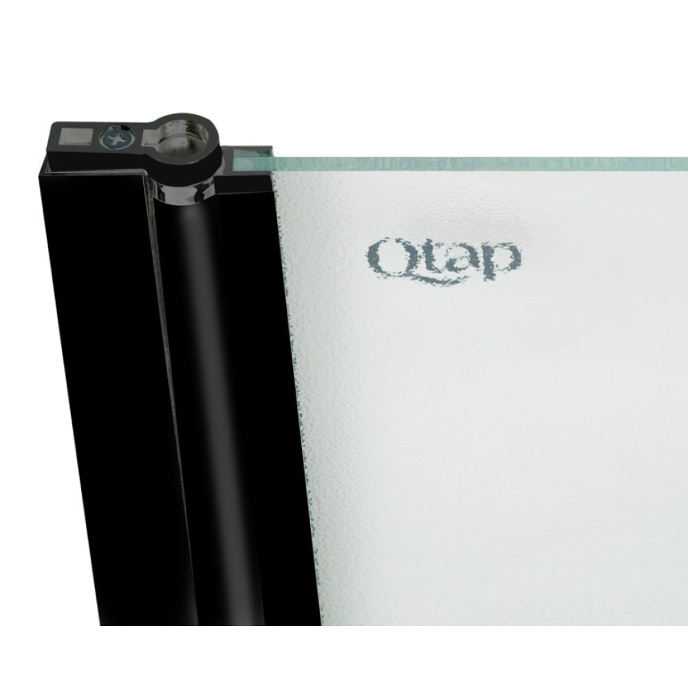 Душевой экран Qtap Standard STDBLM407513APL