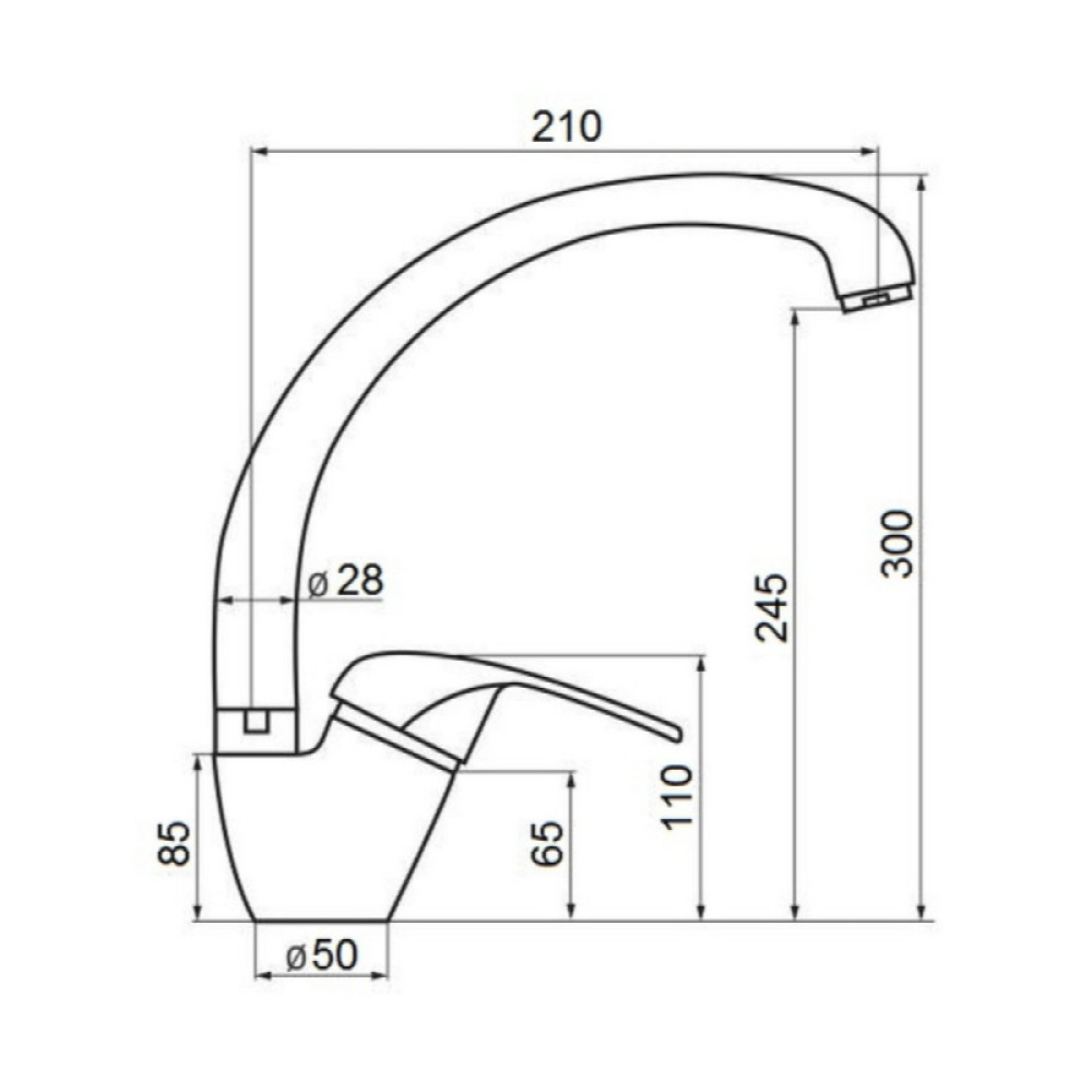 Змішувач для кухні Lidz (WHI) -20 38 011 03