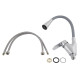 Змішувач для кухні Lidz Tani 007F3, Chrome/Grey (k40) LDTAN007F3GCR31869