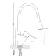 Змішувач для кухні Lidz Tani 008F3 з гнучким виливом (k40) White / Chrome LDTAN008F3WCR37037