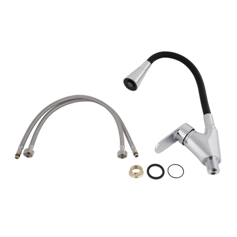 Змішувач для кухні Lidz Tani 007F3, Chrome/Black (k40) LDTAN007F3BCR37649