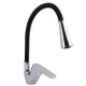 Змішувач для кухні Lidz Tani 008F3 з гнучким виливом (k40) Black / Chrome LDTAN008F3BCR39484