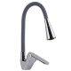 Змішувач для кухні Lidz Tani 008F3 з гнучким виливом (k40) Grey / Chrome LDTAN008F3GCR39507