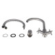 Змішувач для кухні Lidz Wind 013F, Nickel LDWIN013FNKS43390