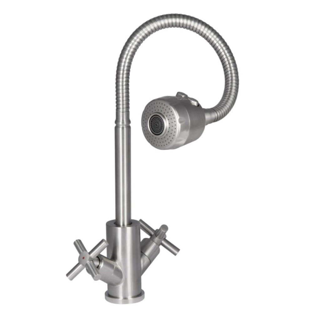Змішувач для кухні Lidz Wind 013F4, Nickel LDWIN013F4NKS43391