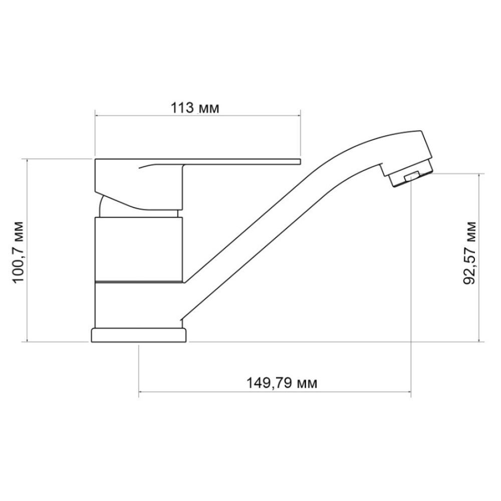 Змішувач для кухні Lidz Tani 002M, Chrome (k40) LDTAN002MCRM44967