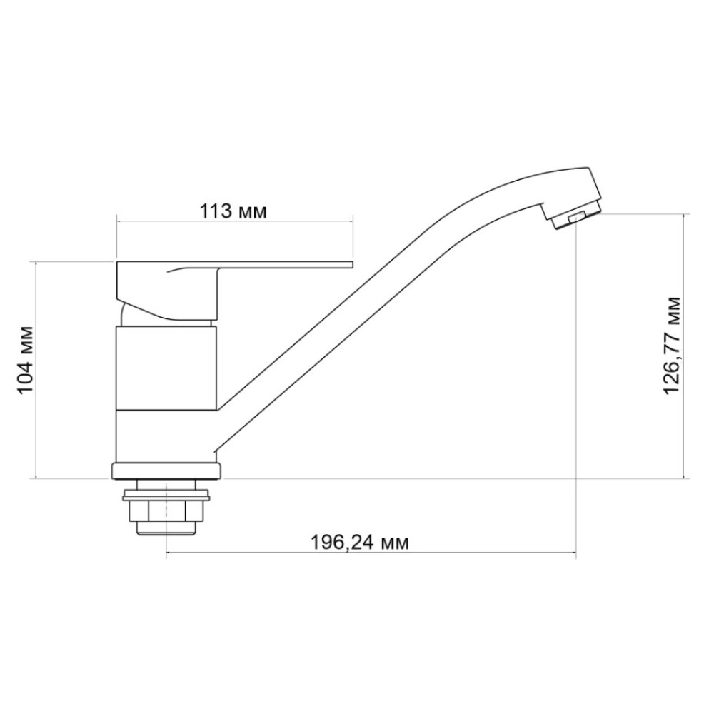 Змішувач для кухні Lidz Tani 003, Chrome (k40) LDTAN003CRM44968