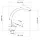 Змішувач для кухні Lidz Tani 008F, Chrome (k40) LDTAN008FCRM44971