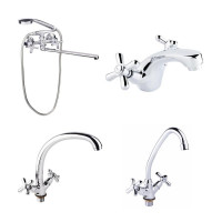 Набір смесителей Lidz Dominox (15143+15272-F3+15272F-1+15161) SD00051201
