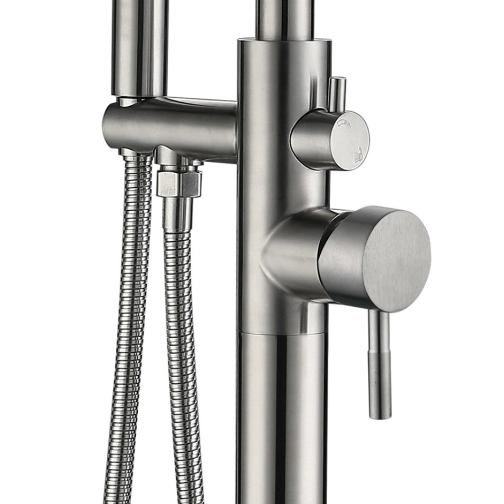 Змішувач для ванни Lidz tap Aria 004 підлоговий LDARI004NKS46099 Nickel