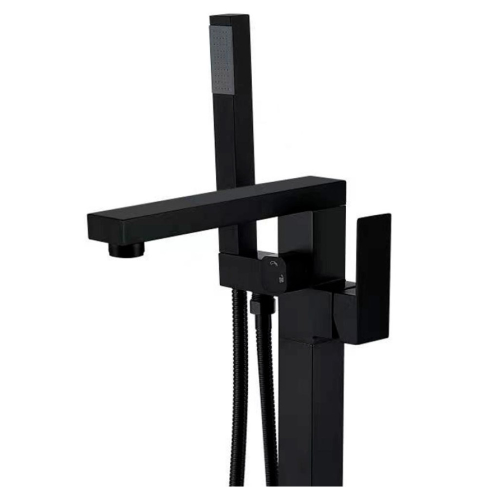 Змішувач для ванни Lidz Kubis 004 підлоговий LDKUB004BLA46102 Black