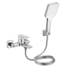 Смеситель для ванной Lidz Orion 006 Chrome с душевым гарнитуром LDORI006CRM48093