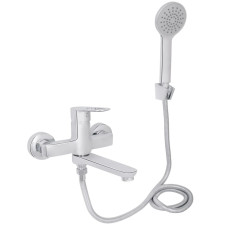 Смеситель для ванной Lidz Latwa 0061 Chrome (k35) с душевым гарнитуром LDLAT0061CRM48992