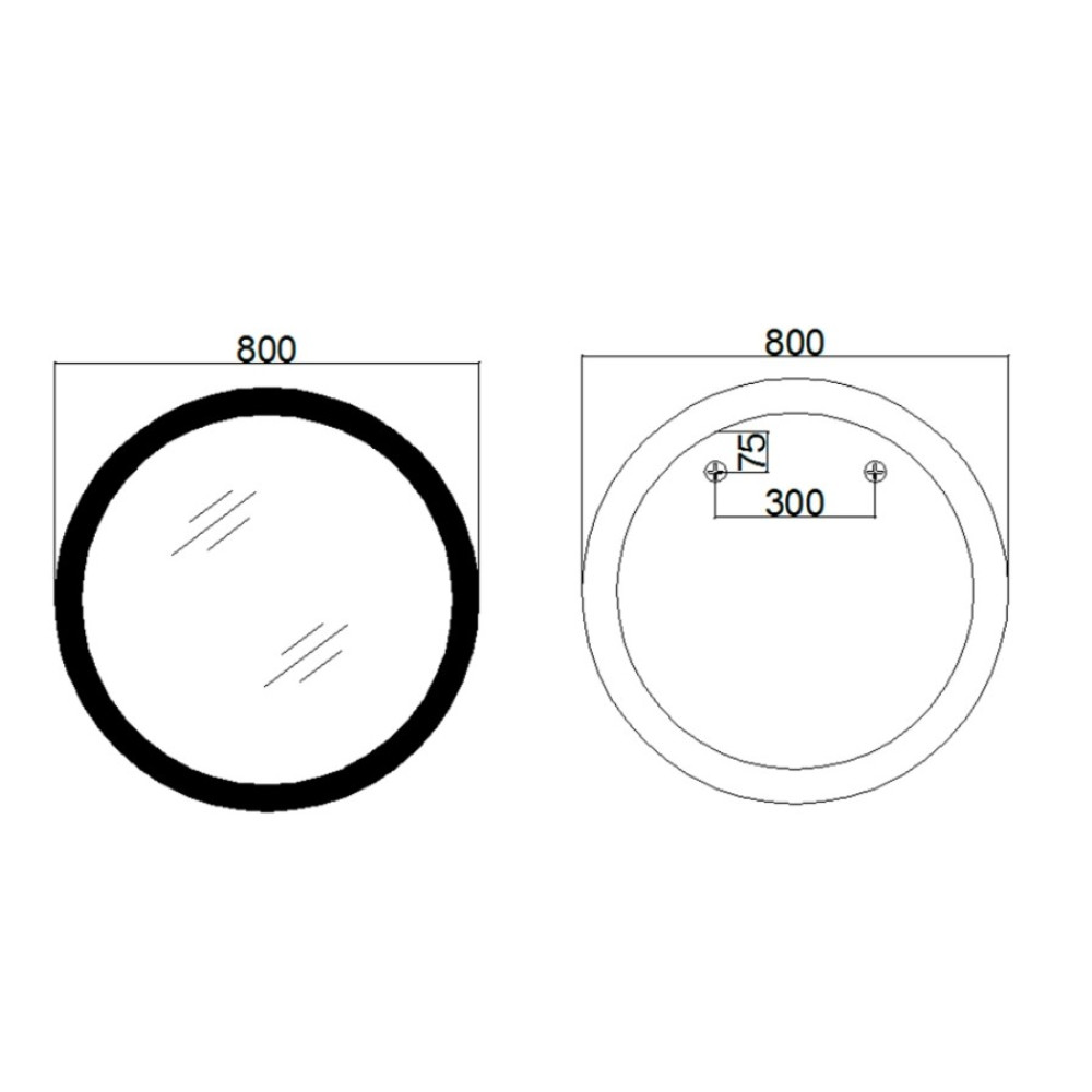 Дзеркало Qtap Taurus з LED-підсвічуванням Touch QT2478R807