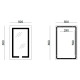 Зеркало Lidz Kubis с LED-подсветкой Touch LD78LF9365080