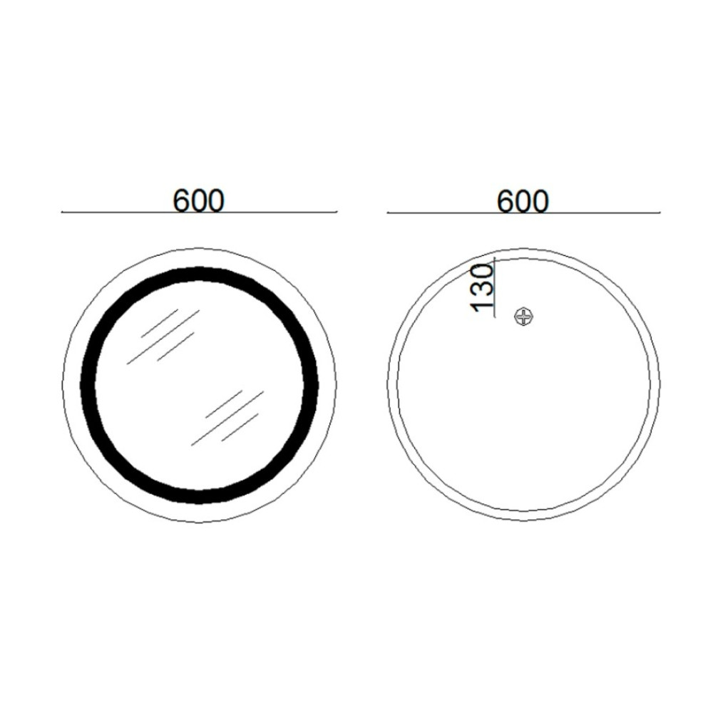 Дзеркало Lidz Aria з LED-підсвічуванням Touch LD78LR600