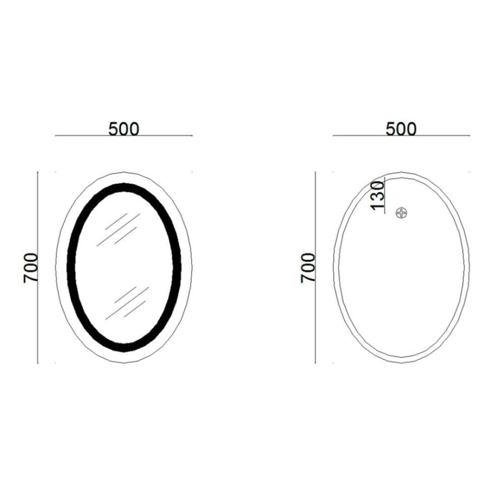 Дзеркало Lidz Vida з LED-підсвічуванням Touch LD78LF5070