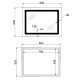 Дзеркало Lidz Kubis (KU2) 800х600 мм з LED-підсвічуванням Touch LD78LF9048060