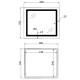 Дзеркало Lidz Kubis (KU2) 700х800 мм з LED-підсвічуванням Touch LD78LF9047080