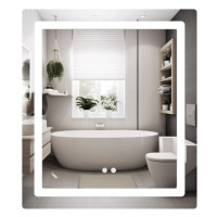 Зеркало Lidz Kubis (KU2) 700х800 мм с LED-подсветкой Touch LD78LF9047080