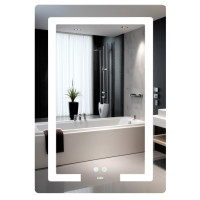 Дзеркало Lidz Kubis (KU2) 600х800 мм з LED-підсвічуванням Touch LD78LF937608048449