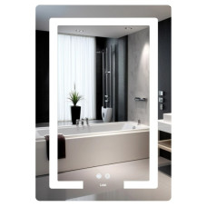 Зеркало Lidz Kubis (KU2) 600х800 мм с LED-подсветкой Touch LD78LF937608048449