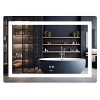 Дзеркало Lidz Kubis (KU2) 1000х800 мм з LED-підсвічуванням Touch LD78LF6141008048450