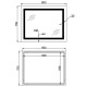 Дзеркало Lidz Kubis (KU1) 900х700 мм з LED-підсвічуванням Touch LD78LF9049070