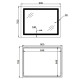 Дзеркало Lidz Kubis (KU2) 900х700 мм з LED-підсвічуванням Touch LD78LF90448452